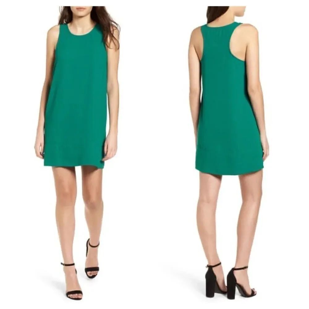Leith Green Racerback Shift Dress Size Small